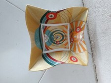 Centro tavola vassoio Gattinoni in porcellana serie platinum solstitium