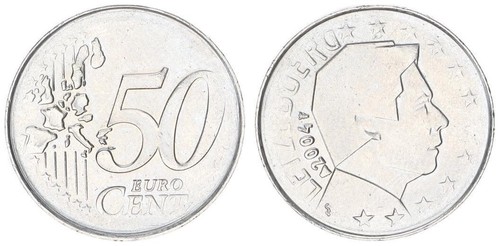 Lussemburgo errore conio - conio, 50