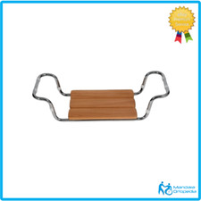 Sedia Vasca da bagno in legno e acciaio regolabile per anziani e disabili