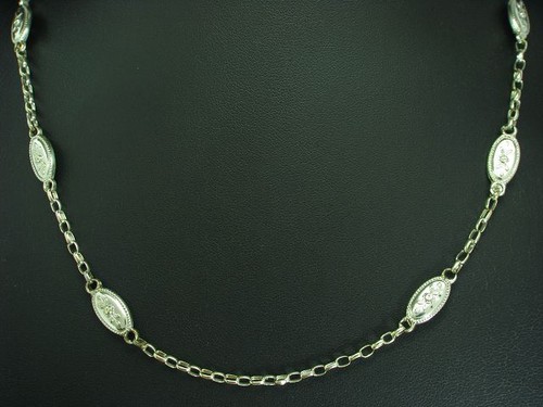 Collana argento 800 fiore - d'argento,