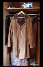Montone uomo cappotto vintage degli anni 80 made in Italy