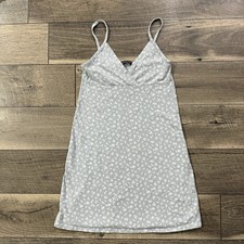 Brandy Melville Amara Vestito Blu Bianco Floreale Mini Abito Estate Primavera Italia