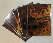 House of the Dragon Season 1, Fire Will Reign Complete Chase Card Set #FR1-6