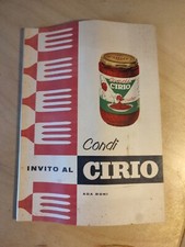  SALSA POMODORO CONDI' CIRIO RACCOLTA RICETTE ADA BONI CUCINA 1957