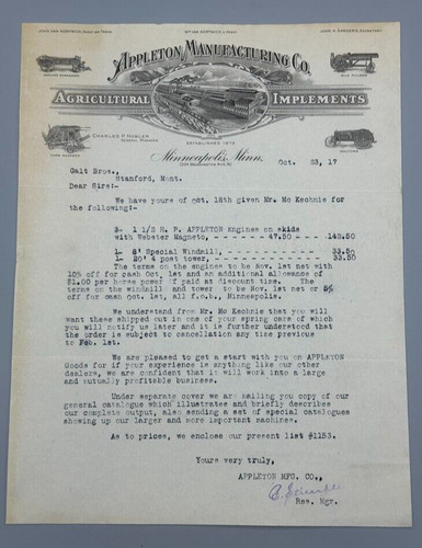1917 trattori appleton - trattori,