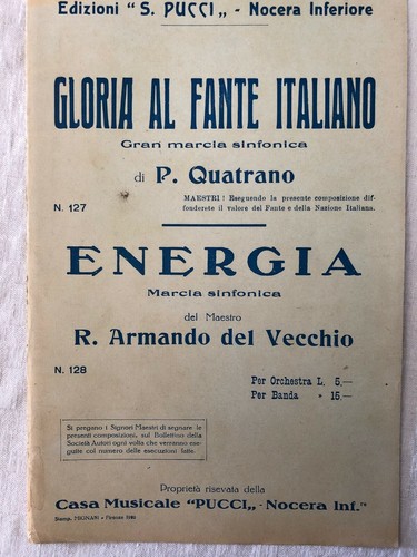 Spartiti per orchestra gloria