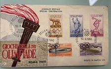 Lettera Primo Giorno - Olimpiadi 1960 Roma GIOCCHI DELLA XVII OLIMPIADE * ROMA RARA - (54)