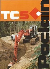 Brochure Poclain TC S  Escavatore Cingolato anni 70 Shovel Macchine da Cantiere 