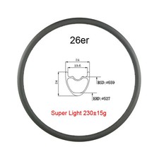 Cerchio in carbonio MTB XC