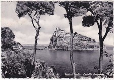PONTE D'ISCHIA - NAPOLI - CASTELLO ARAGONESE - VIAGG. 1956 -93394-