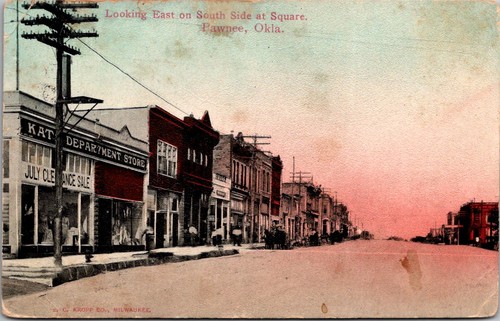 Cartolina pawnee oklahoma - cartolina,