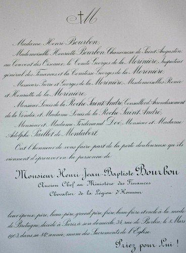 Henri bourbon moriniere roche - moriniere,