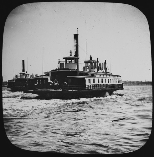 North river ferry boat usa - river,