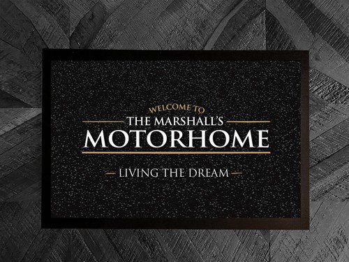 Personalised motorhome mat - personalised,