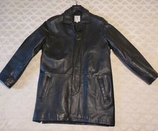 CAPPOTTO UOMO IN PELLE NERO 3/4 