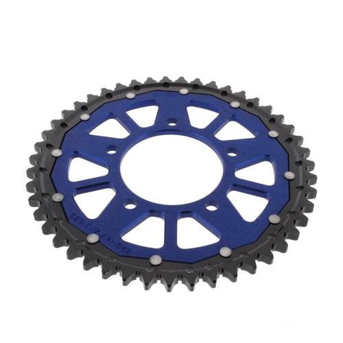 Pignone alluminio blu denti - blu, 47