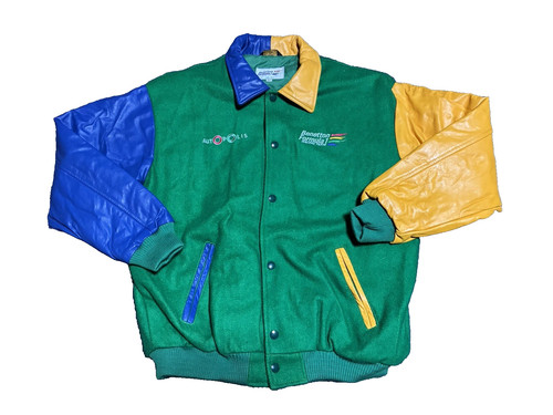 Giacca pelle lana - , benetton