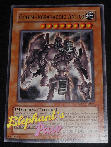 Yugioh golem ingranaggio - -,