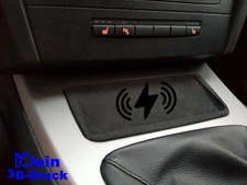 BMW E90 E91 E92 E93 20W stazione di ricarica induttiva Alcantara console centrale vano portaoggetti