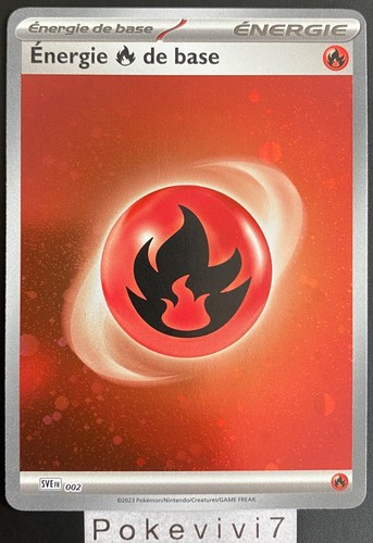 Carte pokemon energie feu 002 - carte,