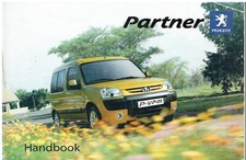 PEUGEOT PARTNER 1.1 1.4 1.6 BENZINA 1.6 1.9 2.0 DIESEL ORIG 2005 MANUALE PROPRIETARI