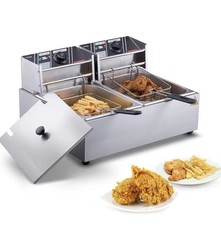 Friggitrice elettrica commerciale da 12 litri 3000W Professionale Acciaio Inox