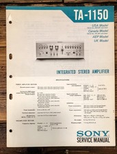 Sony TA-1150 Amplificatore
