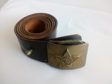 Cinturone in Pelle USSR Soviet Army 130 cm, vintage 