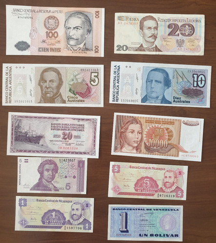 Lotto banconote diverse del - lotto,