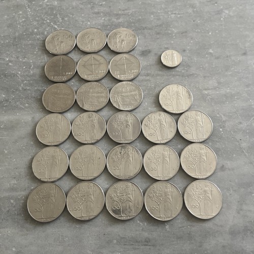 Monete 100 lire dal - monete,