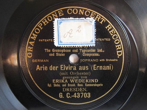 78rpm erika wedekind arie - 78rpm,