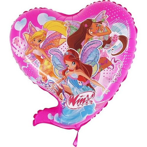 Palloncino winx bloom - bloom, cuore