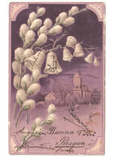 Rilievo cartolina primi 900 - in,