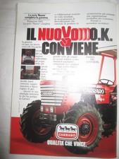 Carraro TRATTORI  Pubblicita'  Advertising  ORIGINALE  1982