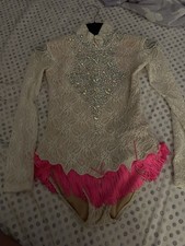 Body da Ginnastica Ritmica Bianco e Rosa