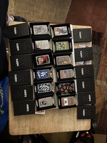 Zippo lighters open box - zippo,