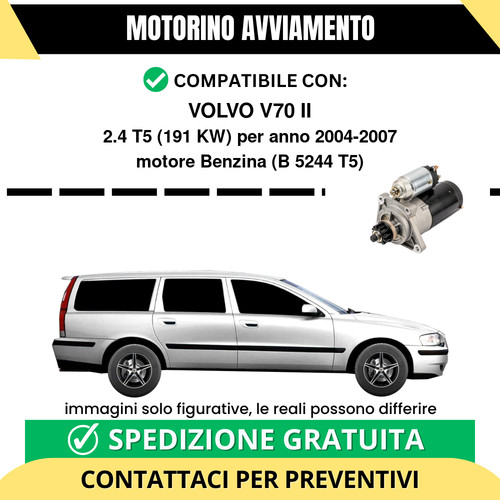 Motorino avviamento volvo - volvo, v70
