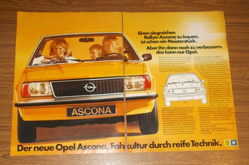 Rara pubblicità opel - rara,