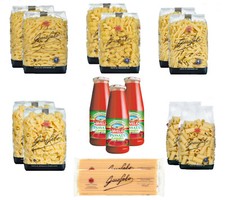 GAROFALO FAMILY BOX KIT 12 CONFEZIONI DI PASTA DA 500gr + 3 PASSATA DI POMODORO
