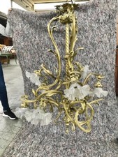 Lampadario Liberty in Bronzo