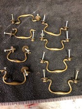 SERIE DI 8 MANIGLIE IN BRONZO X CASSETTONE CASSETTIERA COMO' SETTIMANALE 