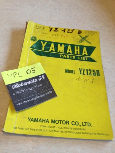 Yamaha elenco parti - yz125d, 1w1