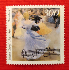 Francobollo Germania 1999 Centenario Morte Johann Strauss il Giovane Usato
