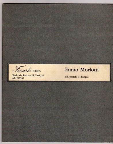 Ennio morlotti oli pastelli - oli,,