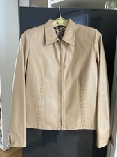 Giubbotto in Vera pelle, Colore Beige, Taglia 46