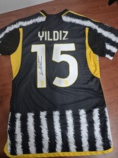 Maglia Juventus Yildiz Home 2023 2024 Autografata Con Prove Foto E Video. 
