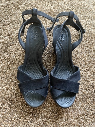 Crocs leigh sandali neri - sandali,