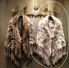 Poncho donna pelliccia di