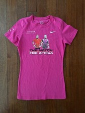Nike Roger Federer RF Nadal Match For Africa 2010 Court Tennis T-Shirt Size M