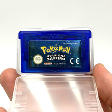 POKEMON Zaffiro Game boy advance ORIGINALE nintendo GBA Italiano BATTERIA NUOVA